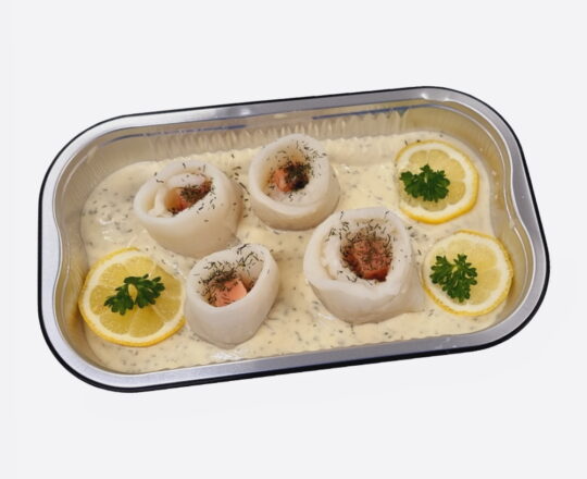 Ovenschotel tong-zalm rol