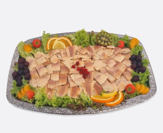 Deluxe visschotel gerookte forel - Deluxe forel schotel voor 6 personen