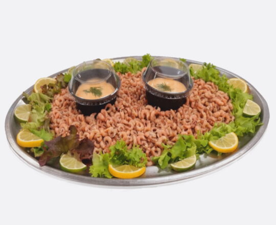 Deluxe visschotel Hollandse garnalen