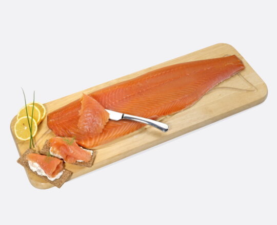Gerookte zalm zijde