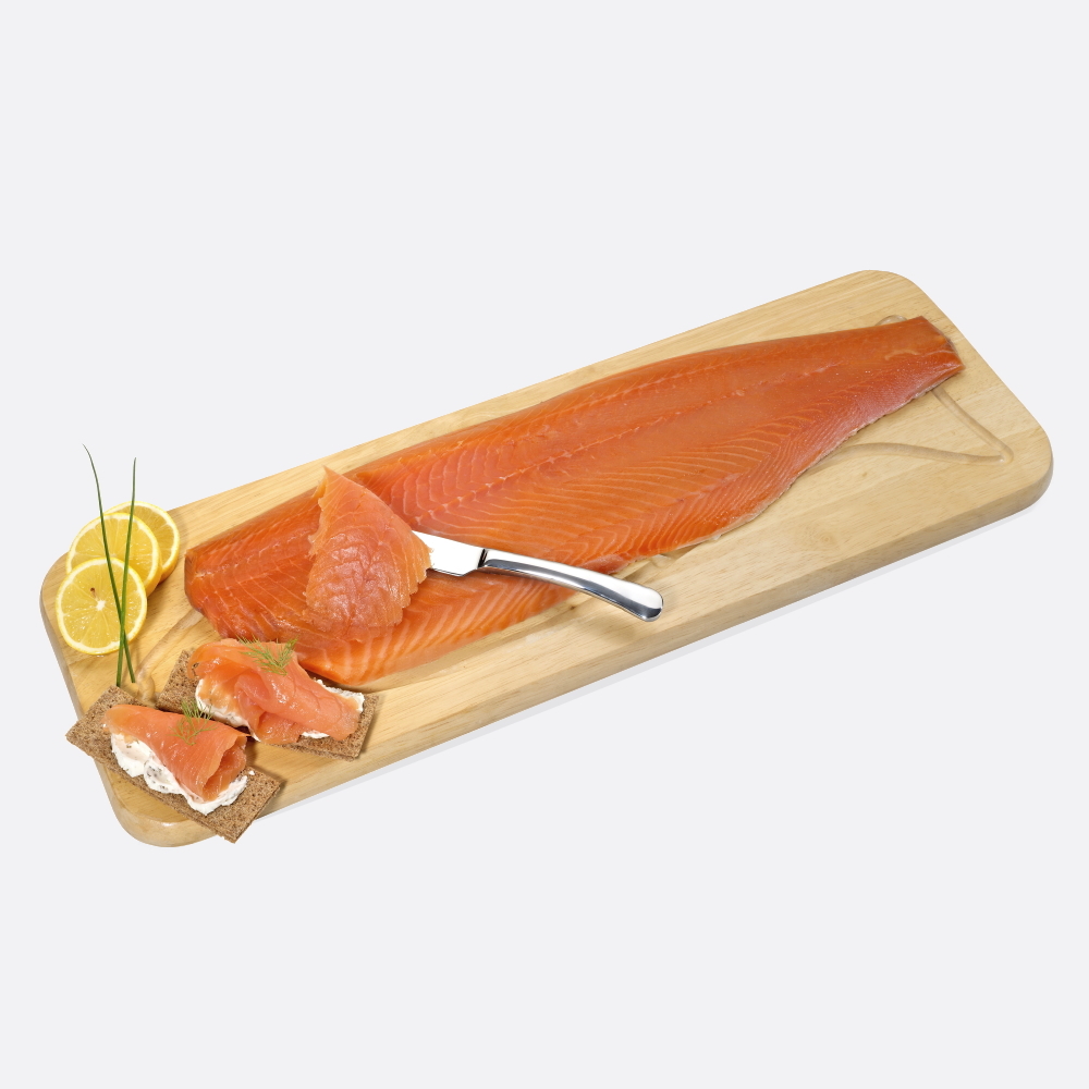 Gerookte zalm zijde
