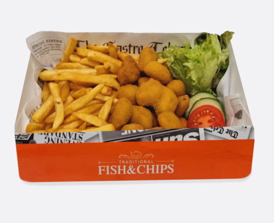 Fish & Chips - Menu - Fish & Chips met gepaneerde mosselen