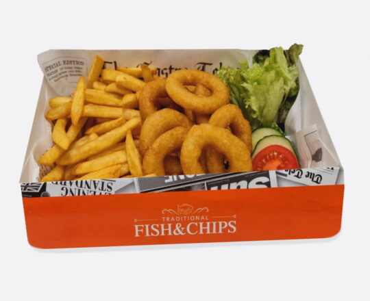 Fish & Chips - Menu - Fish & Chips met inktvis ringen