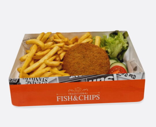 Fish & Chips - Menu - Fish & Chips met mossel burger